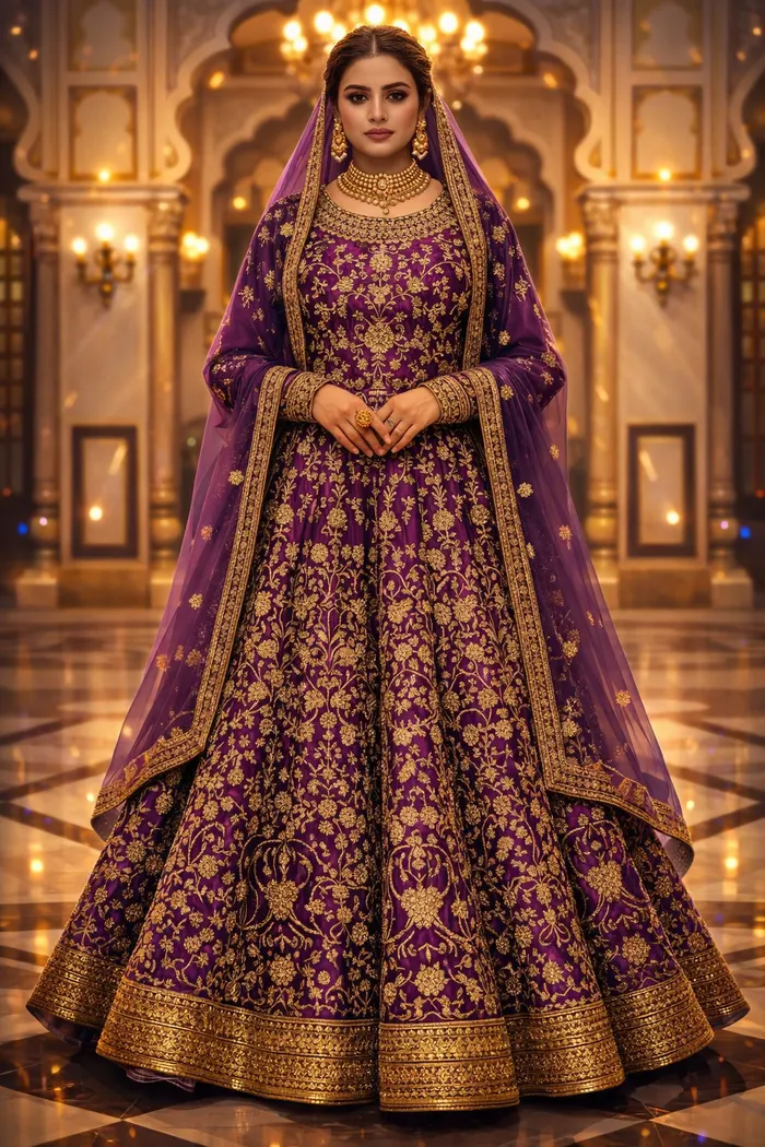 Heavy Bridal Long Gown | G1217